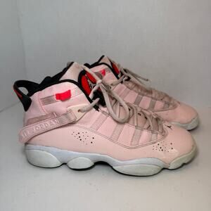 Nike Jordan 6 Rings GS Sneaker Basketball Shoes Pink Girls Youth Size 6